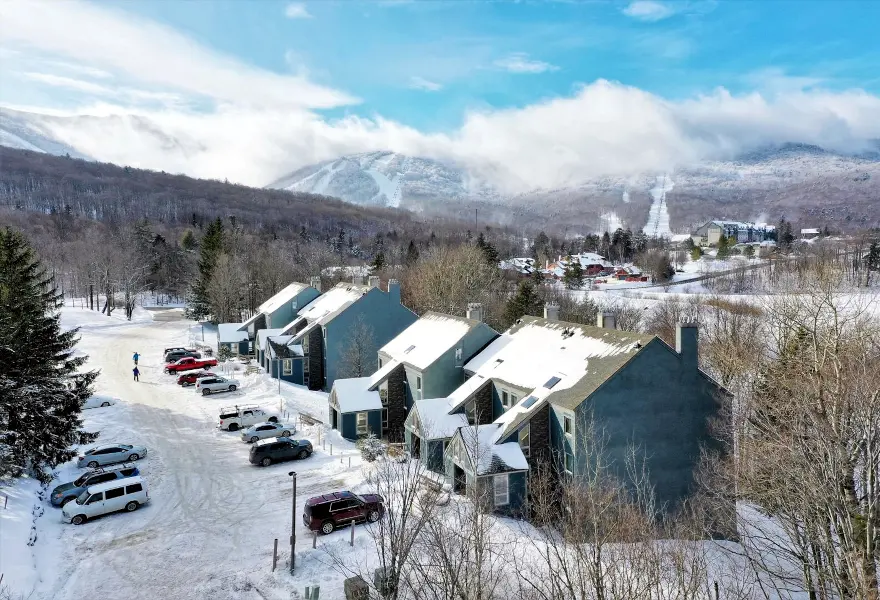 Ski in, ski out condo complex in Killington, VT.